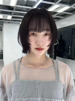 ショート ボブ・顔まわり 💎愛唯(めい)のヘアスタイル