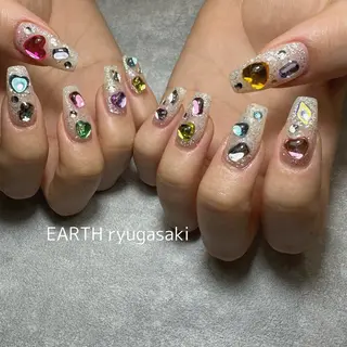 ネイル hair&make EARTH coiffure beaute 龍ケ崎店所属・tomita ayakaのネイルデザイン
