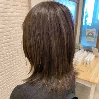 ミディアム カラー シャドールーツ美容師 篠原康太のヘアスタイル