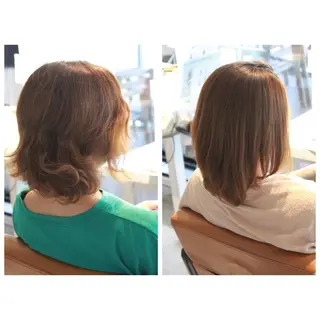 ミディアム 縮毛矯正＆髪質改善特化型サロン所属・髪質改善＆縮毛矯正 三上大地のヘアスタイル