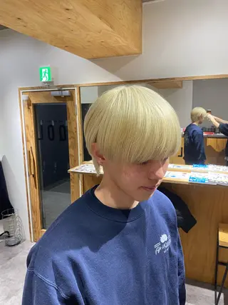 カラー メンズ メンズブリーチカラー /パーマ ごーた立川のヘアスタイル