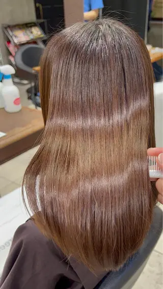 ロング カラー パーマ 🤎カット/ブリーチ /縮毛矯正/大宮🤎のヘアスタイル