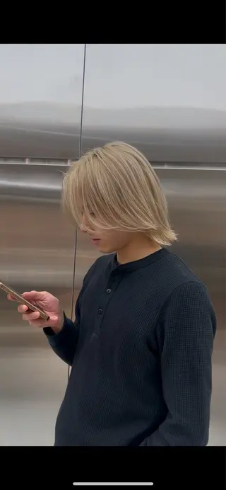 カラー メンズ 藤平海音/fifth PARKのヘアスタイル