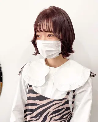 ショート カラー ヘアアレンジ ume所属・ひなの .のその他イメージ