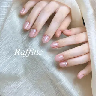 ネイル RAFFINE 月🦋🩵のネイルデザイン