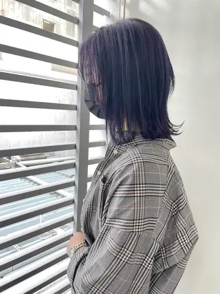 カラー レイヤー/ボブ/ 顔周り/yukinaのヘアスタイル