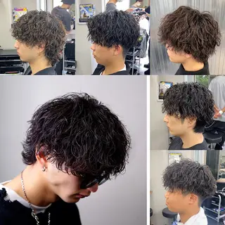 パーマ メンズ 渋谷/メンズパーマ 大岡拓海のヘアスタイル