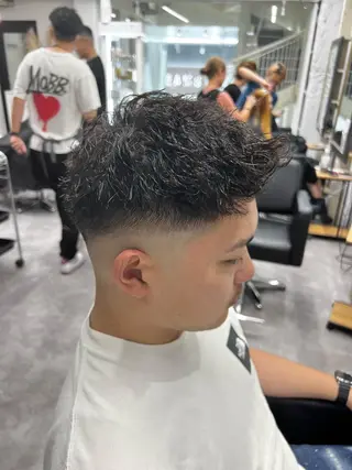 パーマ メンズ 笹江 瑞穂のヘアスタイル