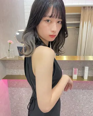 カラー けいし🐬ボブ 美髪縮毛矯正のヘアスタイル