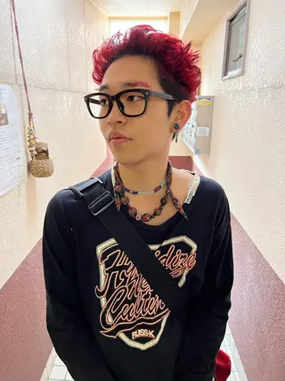 ショート カラー メンズ KAH所属・Koichi Satoのヘアスタイル