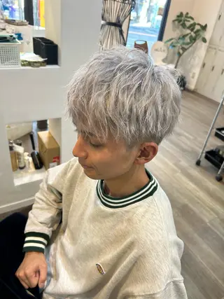 ショート カラー メンズ カツキ/GARTE 代官山のヘアスタイル