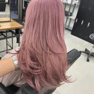 ロング 江坂エリア最安値◎ ブリーチ*土田のヘアスタイル