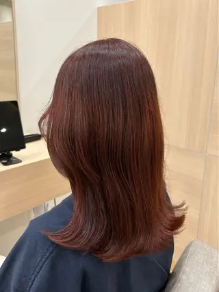 セミロング 栄/久屋大通/美髪 /透明感カラー/加藤のヘアスタイル