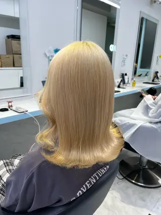 ミディアム カラー ブリーチカラー 🩵MIZUKIのヘアスタイル