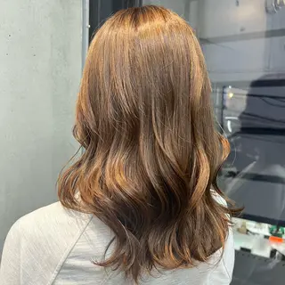 セミロング カコ/レイヤーカット ヘアアレンジのヘアスタイル