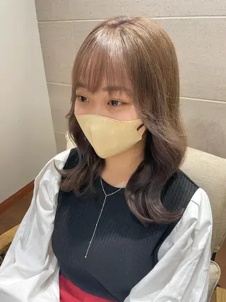 ミディアム カラー 羽田翔大/ブリーチ/ ボブカット/店長のヘアスタイル