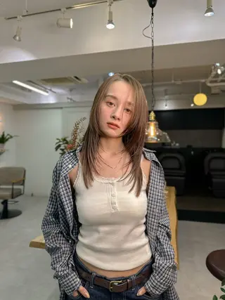 ロング Lachic所属・髪質改善/ストレート 根上のヘアスタイル