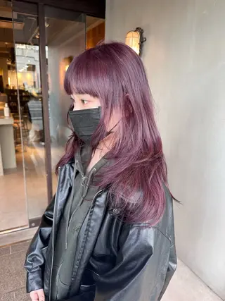 ロング カラー 福崎 真奈のヘアスタイル