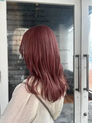 ロング 7Velvet所属・あゆみ︎︎✮／ 暖色カラーのヘアスタイル