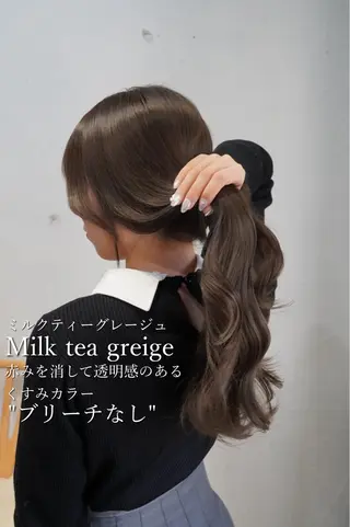 カラー ✨ブリーチなし透明感 カラー✨松村 潤のヘアスタイル