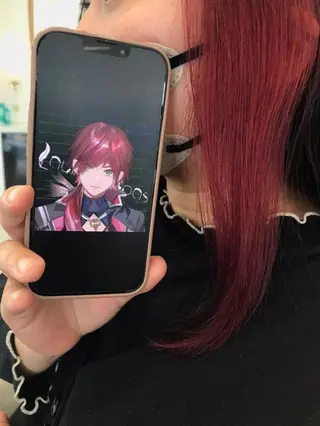 ミディアム カラー あらげ 🌈推しカラー🌈ᵕのヘアスタイル