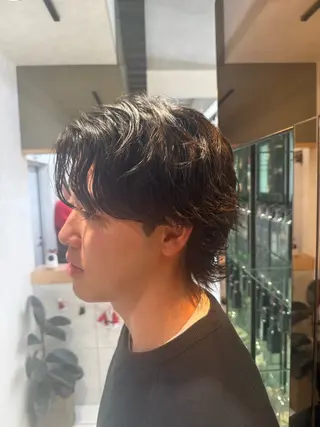 メンズ ⭐️曲がる縮毛矯正 /パーマ本田有里⭐️のヘアスタイル