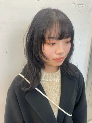 ミディアム ヘアアレンジ 夕羽夢🍓矢場/ 透明感カラーのヘアスタイル