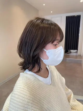 ミディアム 三好 祐希のヘアスタイル