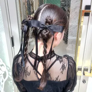 ロング ヘアアレンジ eclala所属・後藤 瑠菜のヘアスタイル