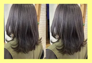 セミロング カラー 髪質改善/ハイトーン /茅ヶ崎/YUKAのヘアスタイル