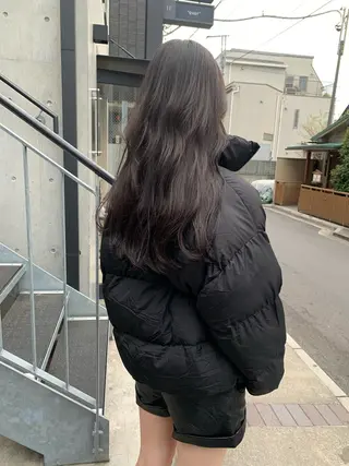 ロング カラー 柔らかブラウン/顔周 りレイヤー♡ユウシのヘアスタイル