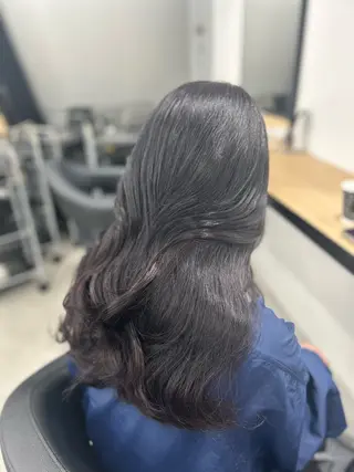 ロング カラー YUKA💜淡色 ラベンダー/ベージュのヘアスタイル