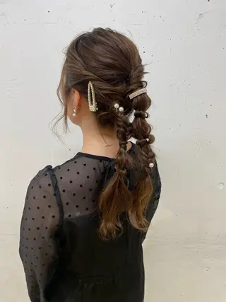 ロング カラー ヘアアレンジ 髪質改善/縮毛/新宿 🫧SUZUKA🫧のヘアスタイル