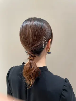 ヘアアレンジ ベージュ/アレンジ /横浜/杉本千夏のヘアスタイル