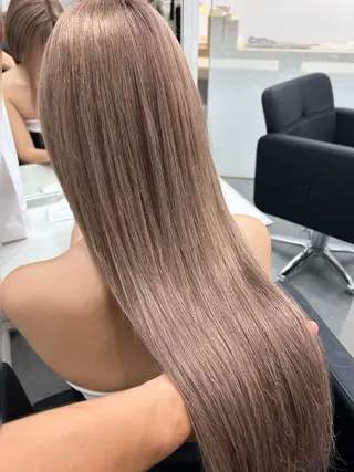 ロング カラー alpha. カラーエクステ下妻のヘアスタイル