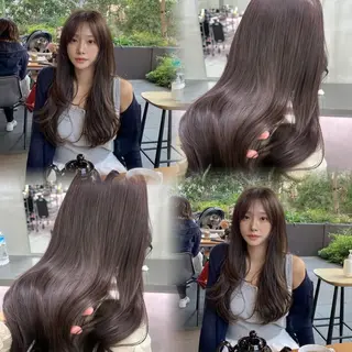 セミロング カラー the path shogo🌻のヘアスタイル