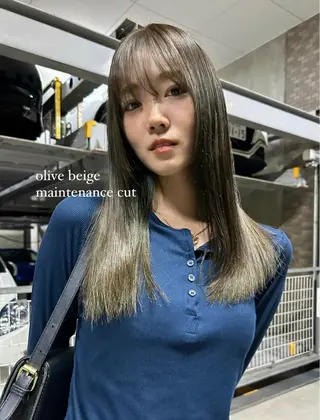 ロング BROUN®所属・NACA /江坂/カットモデルのヘアスタイル