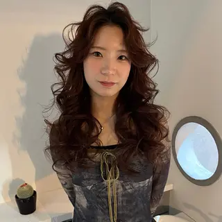 ロング カラー ORGN.所属・りね🪐グランジ /y2k/平成ギャルのヘアスタイル