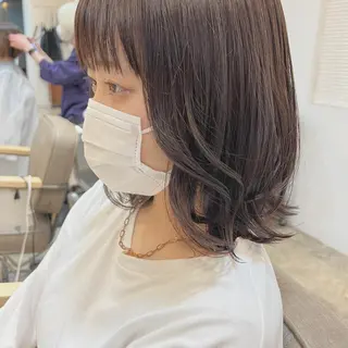 ミディアム ☁️RIKA☁️ @ri2_____bのヘアスタイル