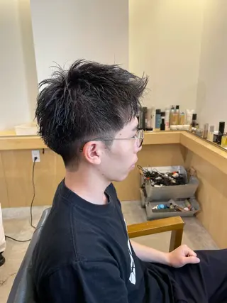 ショート メンズ マエダ リョウのヘアスタイル