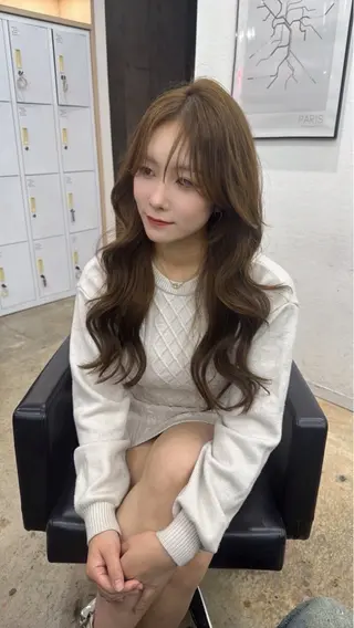 ロング カラー ♡韓国風ヘア 🐈♡MIHOのヘアスタイル