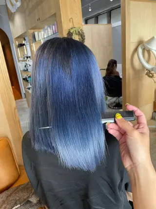ミディアム カラー miloc那覇 MIKUのヘアスタイル