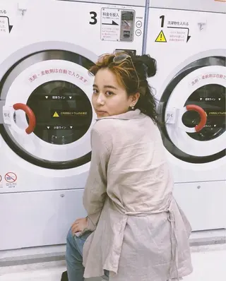 ロング パーマ リリカ🐈‍⬛ブリー チカラー/上永谷のヘアスタイル