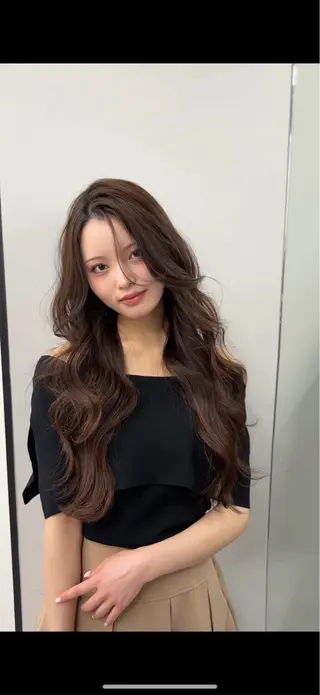 ロング 韓国ヘア🤍🇰🇷 ‪🫶🏻吉満のヘアスタイル