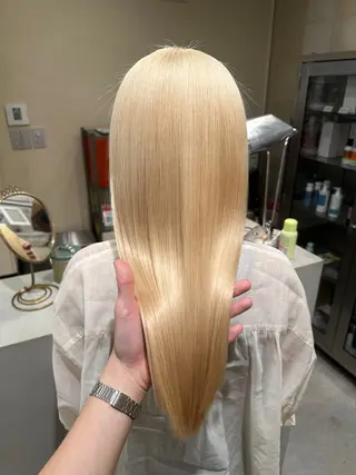 セミロング カラー SALOWIN 梅田茶屋町店所属・梅田/ベージュカラー /ブリーチカラーのヘアスタイル