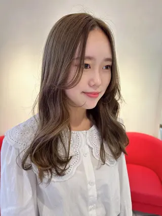 ロング 韓国風ヘア♡ runaのヘアスタイル