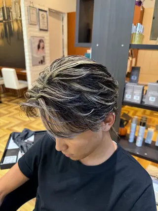 メンズ _WHITE難波店[アンダーバーホワイト]所属・艶カラー/髪質改善 /韓国風/中村嘉秀のヘアスタイル