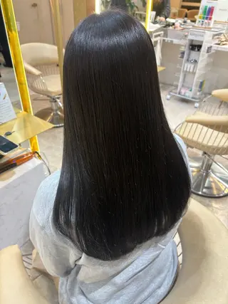 ロング カラー moeka レイヤー /艶カラー/韓国のヘアスタイル