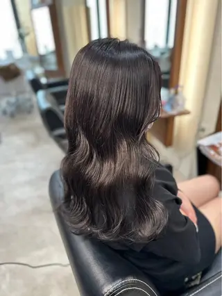 ロング カラー AOAQUA Carrefourのヘアスタイル