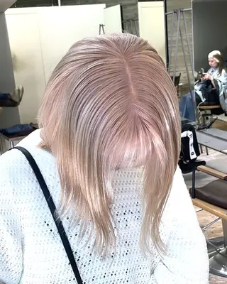 ミディアム カラー 色落ち綺麗透明感カラ /ボブ/ナカツヒカルのヘアスタイル